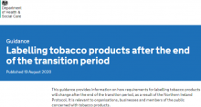 Labelling tobacco products after the end of the transition period